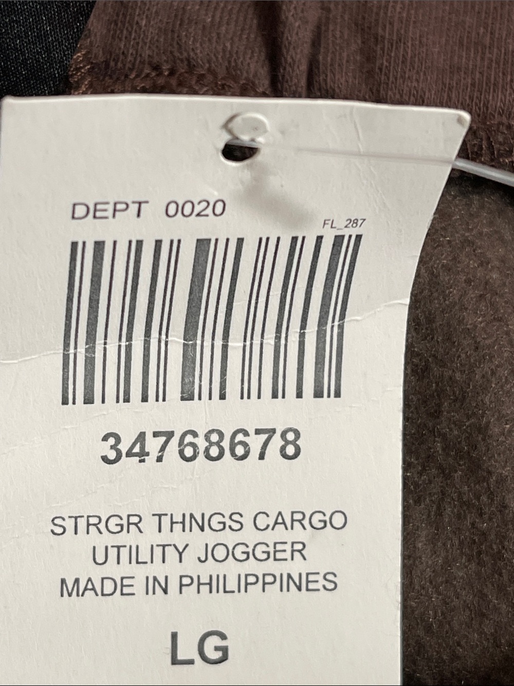 Stranger Things Demogorgon Camouflage Cargo Jogger Sweatpants Size Large NEW - Picture 11 of 13